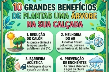 BENEFÍCIOS DE ÁRVORE NA CALÇADA!
