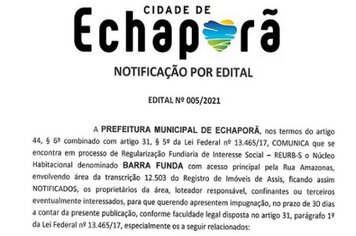 Notificação por Edital