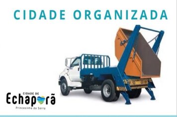 ATENÇÃO para as novas regras do uso das caçambas