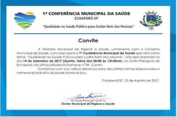 1ª Conferencia Municipal de Saúde