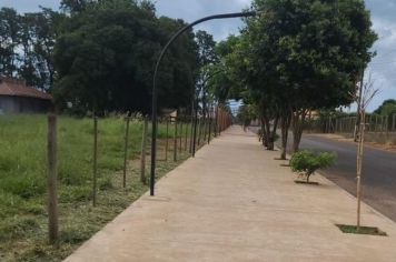 Manutenção da pista de caminhada 