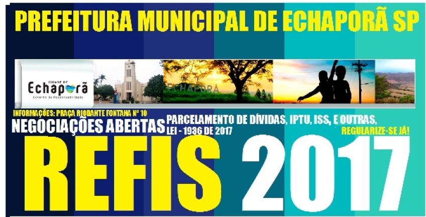 PREFEITURA LANÇA REFIS 2017
