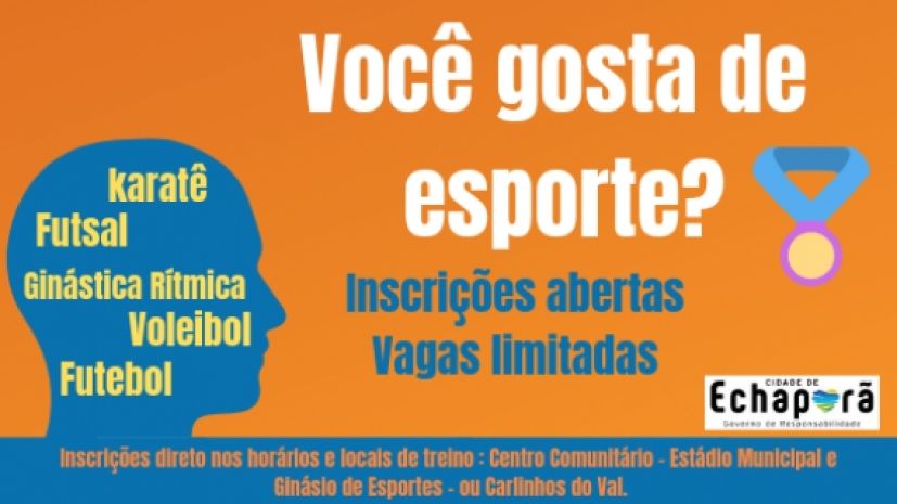Inscrições abertas para aulas gratuitas em 5 modalidades esportivas