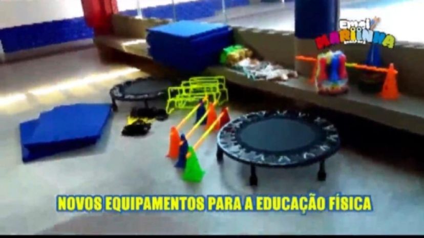 A EMEI(Escola Municipal de Educação Infantil), adquire  novos equipamentos de Educação Fisica.