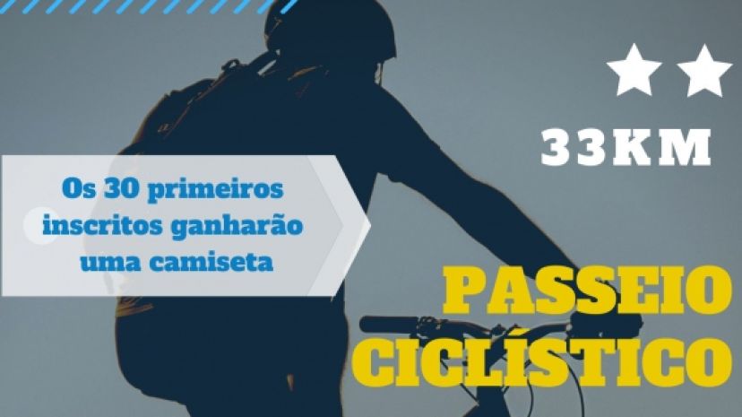 Secretaria de turismo realizará - Passeio Ciclístico 33km