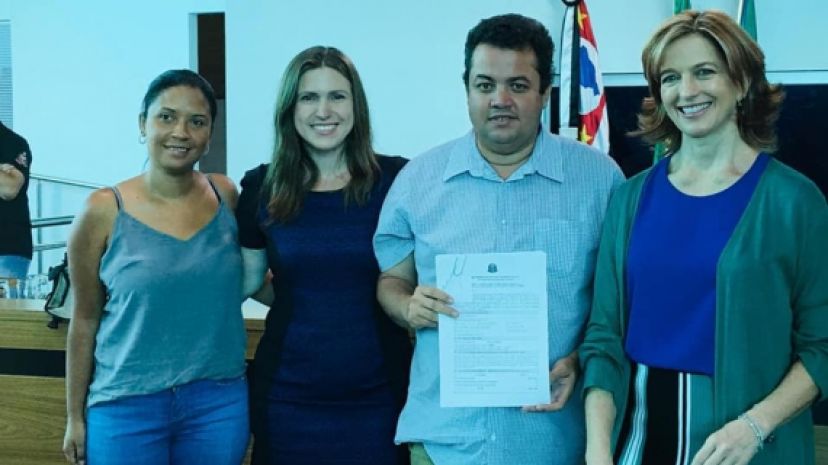 Prefeito encontra Secretária de Estado do Desenvolvimento Social para assinatura de repasses para o fundo Municipal de Assistência Social.