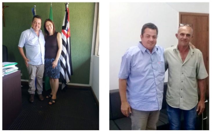 Prefeito Gustavo recebe funcionários recém aposentados em seu gabinete e agradece contribuição ao município.